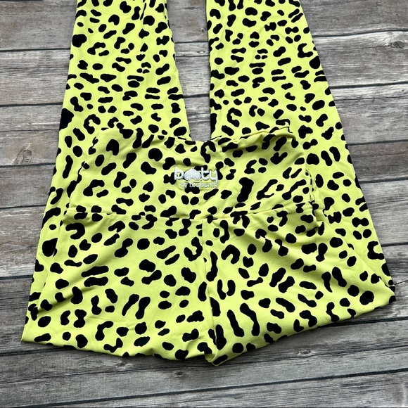 Booty by Brabants Neon Yellow Amazon Baby Leopard Leggings OS - Picture 8 of 8